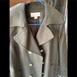 Michael Kors trench coat pea green